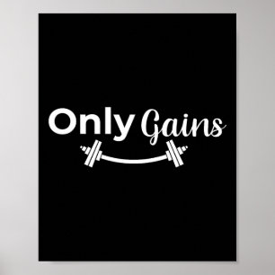 Affiche Gains de salle de sport uniquement pour le bodybui