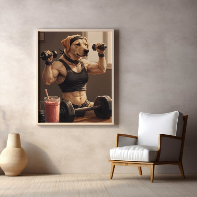 Affiche Gains d'extraction : pattes pompées en action (Créateur téléchargé)