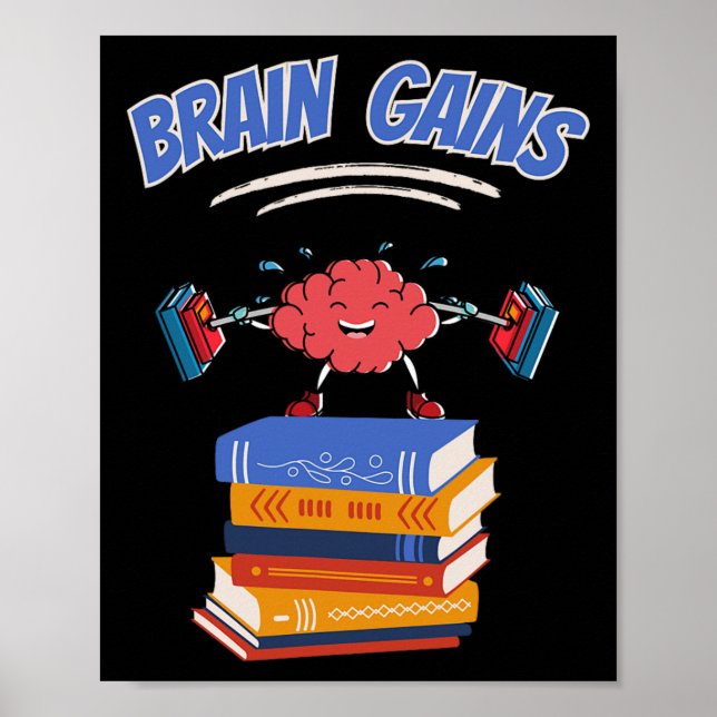 Affiche Gains Du Cerveau Lecture Livre De L'Enseignant Lov (Devant)