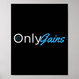 Affiche Gains seulement - Gains seulement Funny Homme Fitn