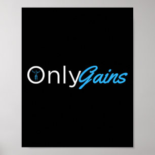 Affiche Gains seulement - Gains seulement Funny Homme Fitn