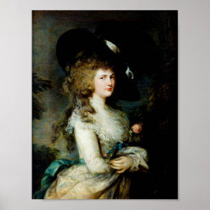 Affiche Gainsborough : Portrait de Georgiana
