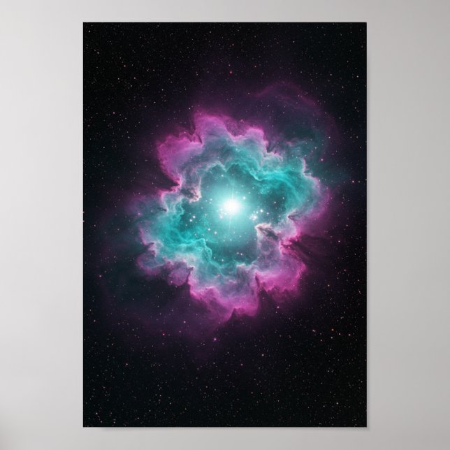 Affiche Galactic Nebula Space Print (Devant)