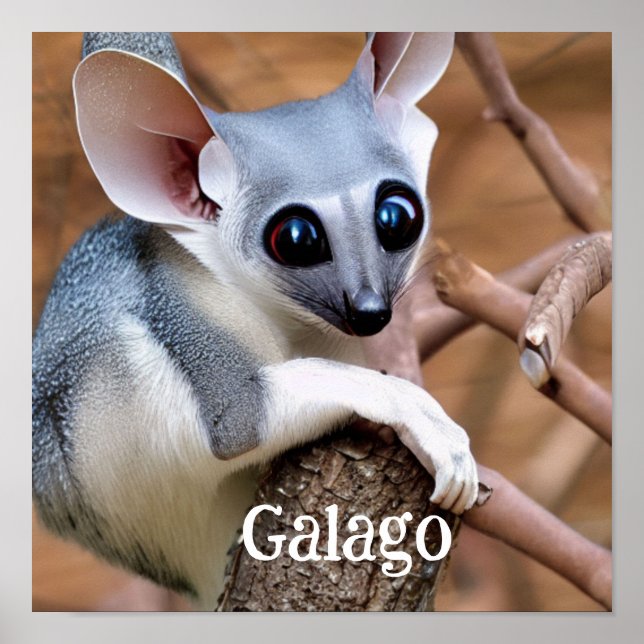 Affiche Galago alias Bush Baby (Devant)