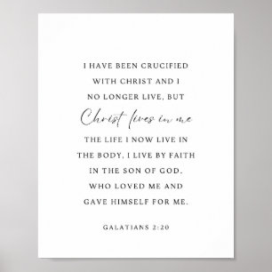 Affiche Galates 2:20 Christ vit en moi