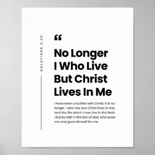 Affiche Galates 2:20 Christ vit en moi