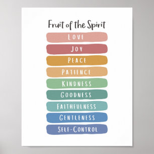 Affiche Galates 5:22-23 Fruit de l'Esprit