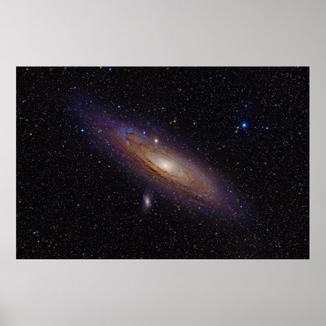 Affiche Galaxie Andromeda prise avec filtre Alpha hydrogèn (Devant)