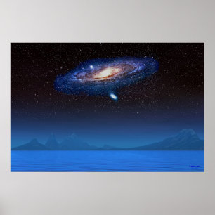 Affiche Galaxie Blue Star