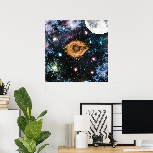 Affiche Galaxie céleste Nebula Planète Hubble Photo (Bureau à domicile)
