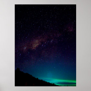 Affiche Galaxie de la Voie lactée Ciel nocturne étoilé Cél