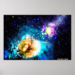 Affiche Galaxie de l'espace profond