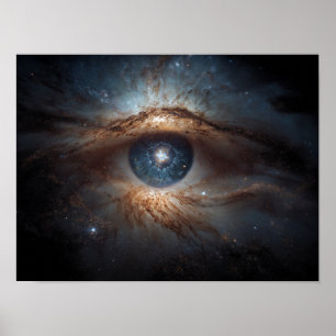 Affiche Galaxie de l'Œil Cosmique : Œil symbole universel