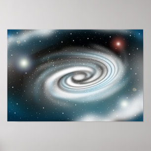 Affiche Galaxie en expansion infinie.