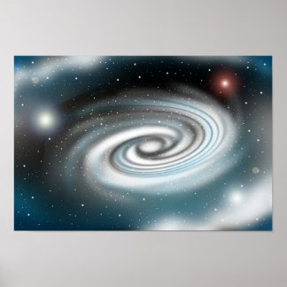 Affiche Galaxie en expansion infinie.