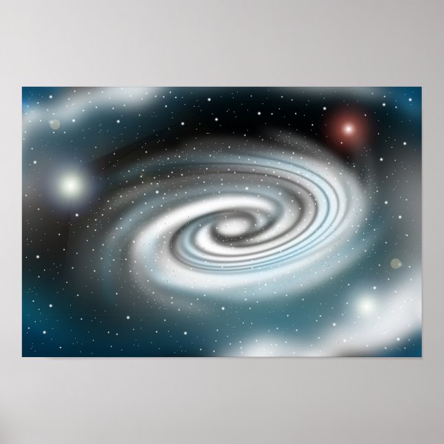 Affiche Galaxie en expansion infinie. (Devant)