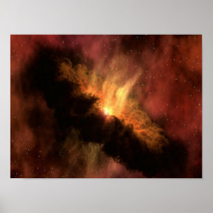 AFFICHE GALAXIE EXTRAORDINAIRE AUX ÉTOILES LUMINEUSES