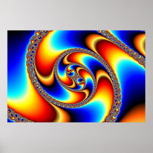 Affiche Galaxie spirale - Art fractal