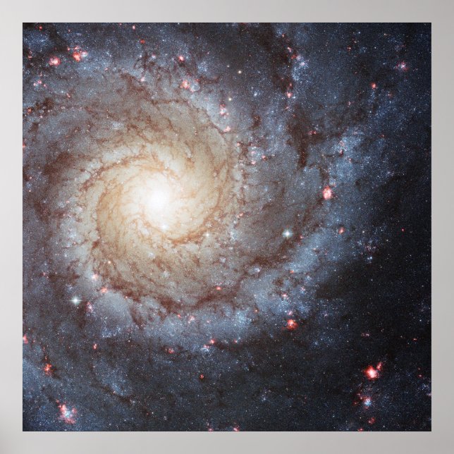 Affiche Galaxie spirale Messier 74 (M74) | NGC 628 | Hubbl (Devant)