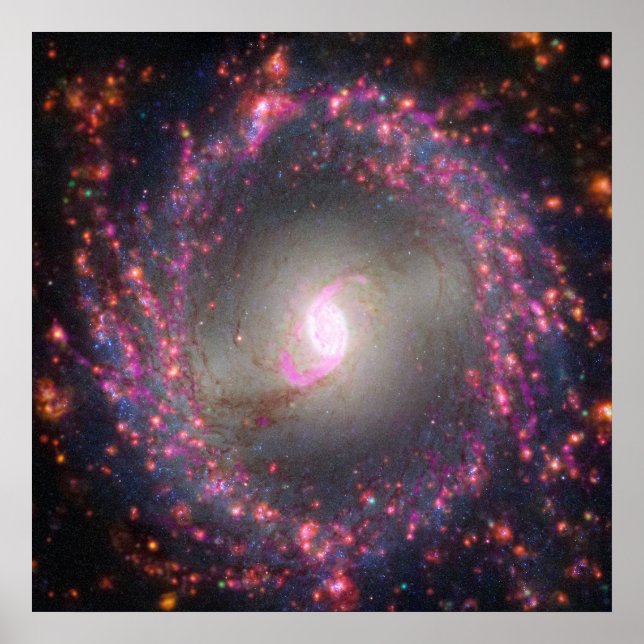 Affiche Galaxie Spirale Ngc 3351. (Devant)