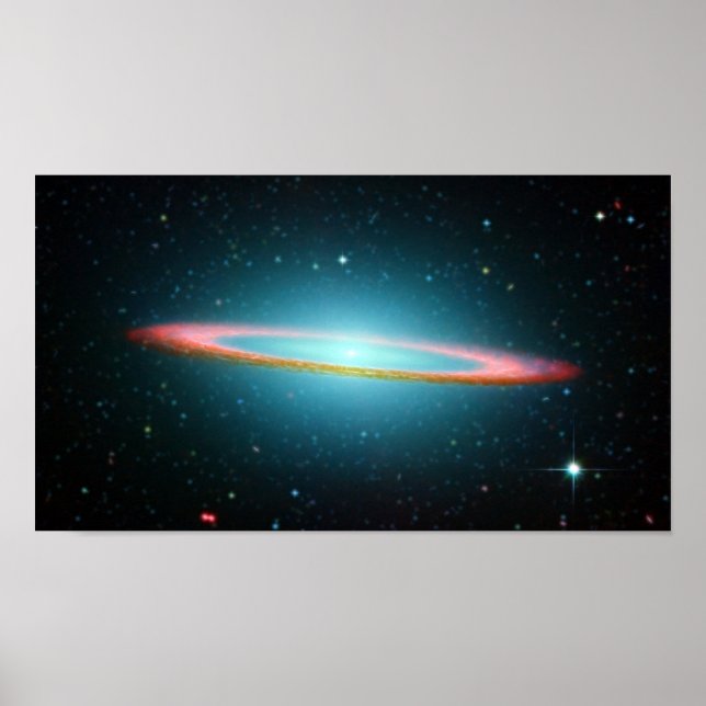 Affiche Galaxie spirale Sombrero NGC 4594 (Devant)
