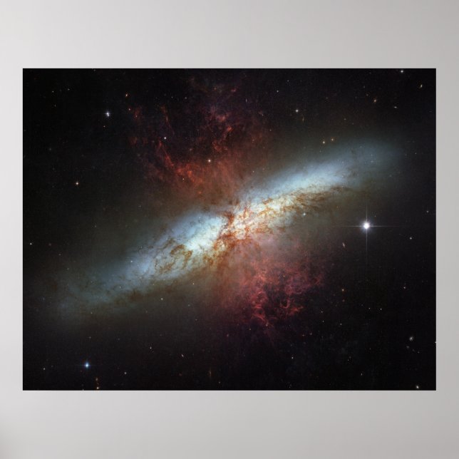 Affiche Galaxie Starburst M82 (Devant)