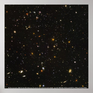 Affiche Galaxies, Deep Space image of galaxies