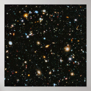 Affiche Galaxies du champ ultra-profond de Hubble de la NA