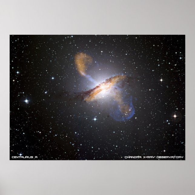 Affiche Galaxies en collision (Devant)