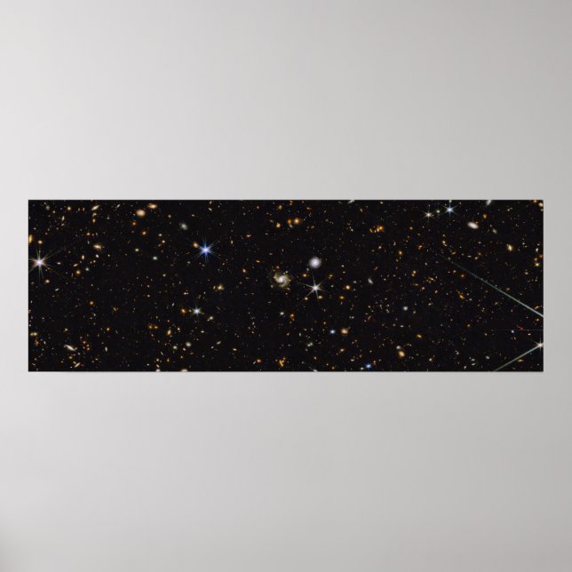Affiche Galaxies multilongueurs Panorama | Hubble & JWST (Devant)
