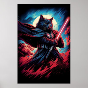 Affiche Galaxy Cat Swordsman