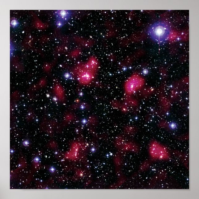 Affiche Galaxy Cluster Abell 901/902 Hubble Space Photo (Devant)