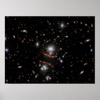 Affiche Galaxy Cluster PLCK G165.7 (image NIRCam)