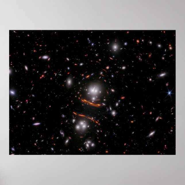 Affiche Galaxy Cluster PLCK G165.7 (image NIRCam) (Devant)