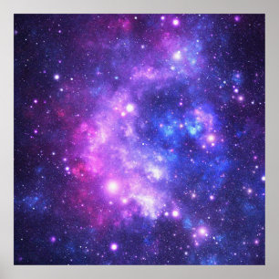 Affiche Galaxy cosmos motif scrapbooking