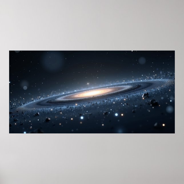 Affiche Galaxy Night Sky Wall Art – Deep Space  (Devant)