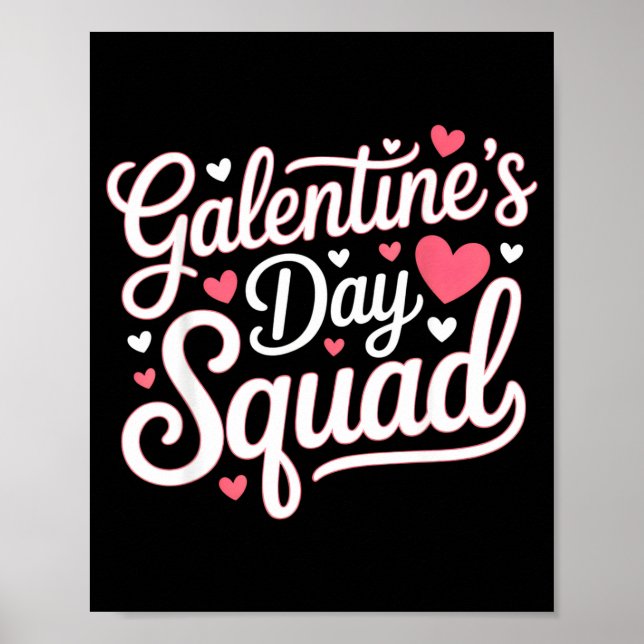 Affiche Galentine's Day Squad For Friends Festive Ladies V (Devant)