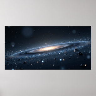 Affiche Galerie d'art murale de ciel nocturne de galaxie –