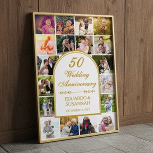 Affiche Galerie de photos du 50e anniversaire de mariage