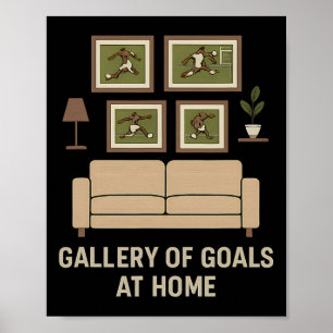 Affiche Galerie d'objectifs à domicile conception de fan d