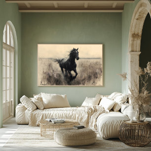 Affiche Galerie du cheval Majestic dans la nature - Monoch