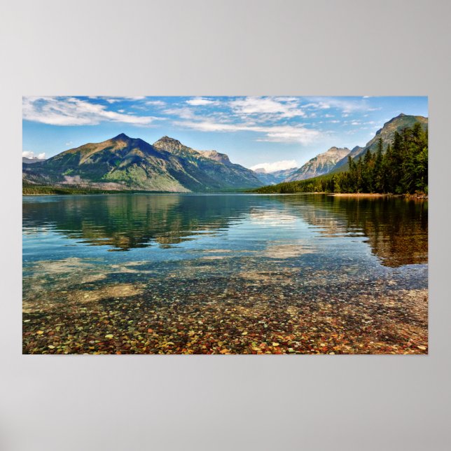 Affiche Galets dans le lac (Devant)