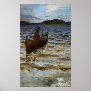 Affiche Gallen-Kallela - Aviron À La Rive