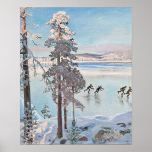 Affiche Gallen-Kallela Kalela Scaters Luistelijat CC0814