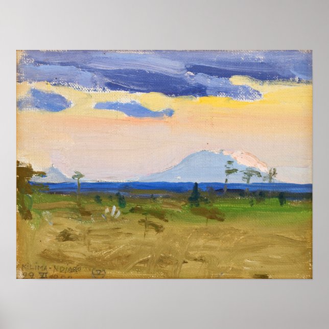 Affiche Gallen-Kallela - Kilimanjaro 1909 (Devant)