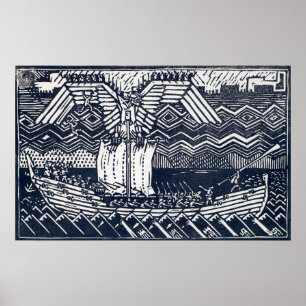 Affiche Gallen-Kallela - Sampolava, Koru-Kalevala