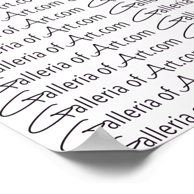 Affiche GalleriaofArt.com ~ Papier d'emballage cadeau 13,2 (Coin)