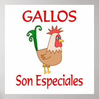 Affiche Gallos Son Especiales
