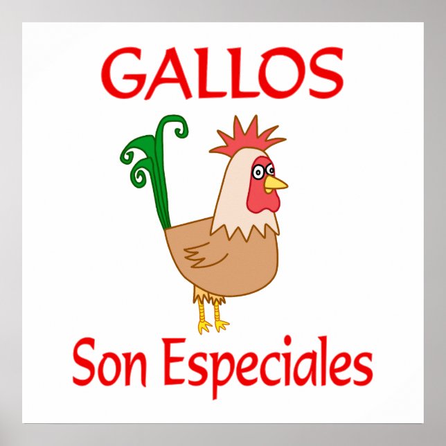 Affiche Gallos Son Especiales (Devant)