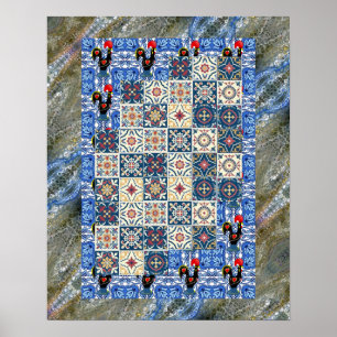 Affiche Galo de Barcelos, Portugal